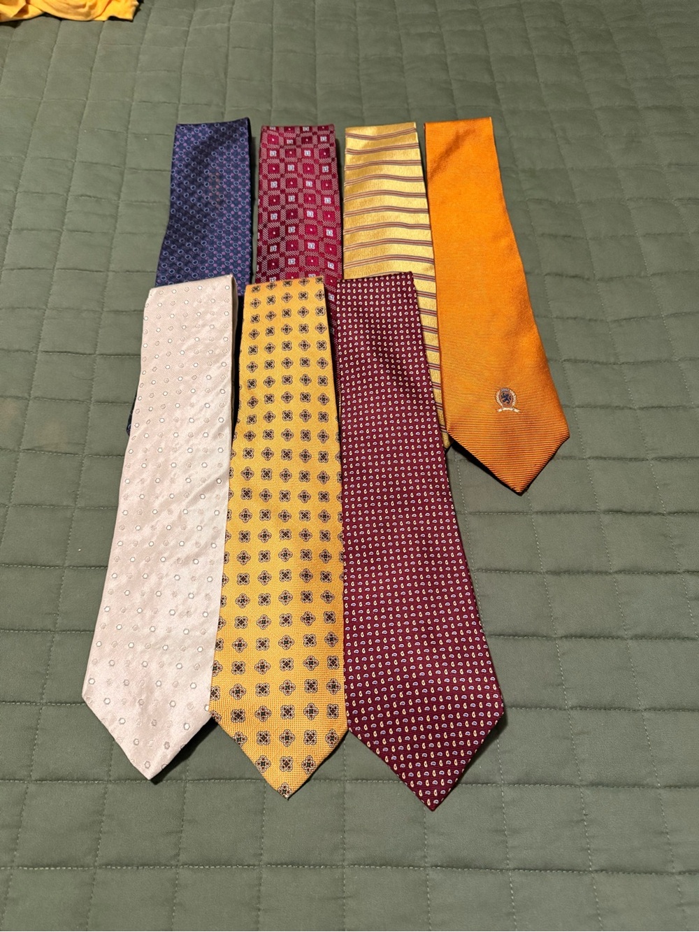 Lot of 7 Vintage Tommy Hilfiger Ties